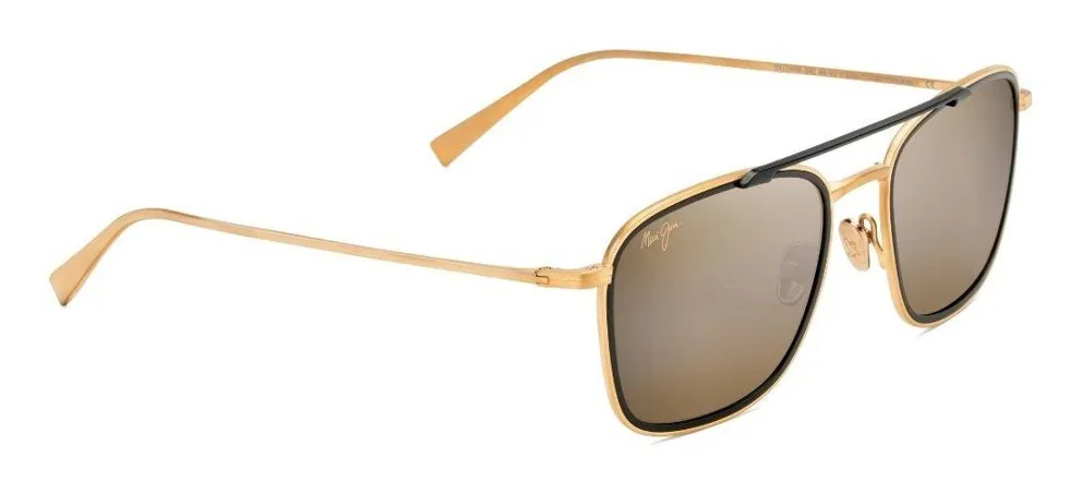 Maui Jim H555 16M 53 – Brown with Gold Mirror