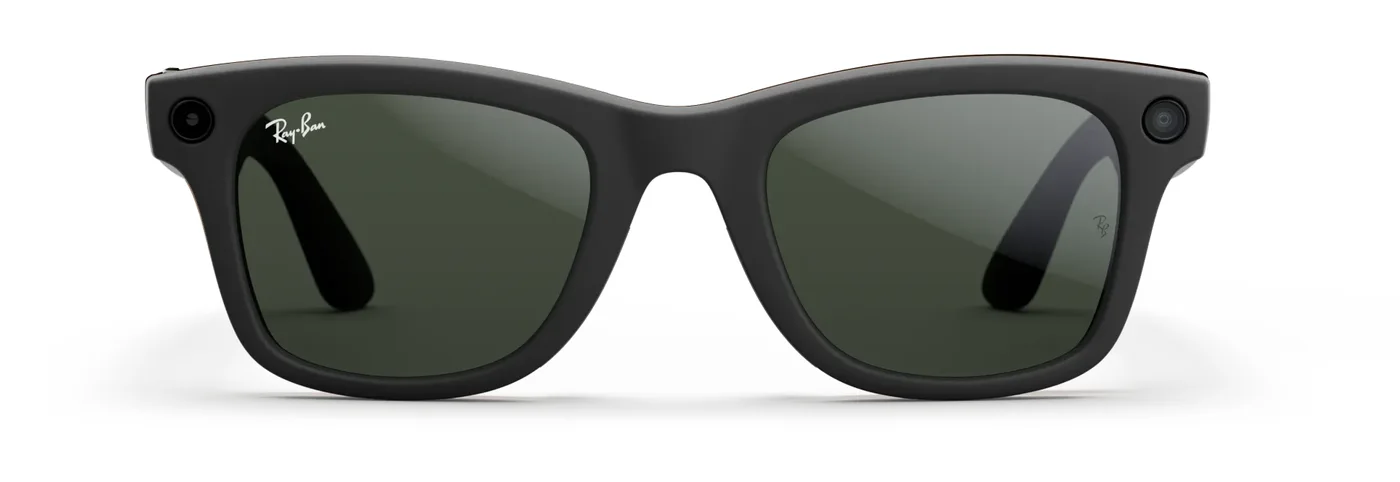 Ray-Ban Meta Wayfarer (Gen 1) · Matte Black – Clear to Graphite Green Transitions®