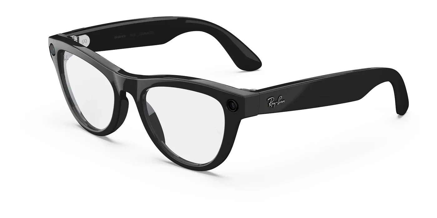 Ray-Ban Meta Skyler (Gen 1) · Shiny Black – Clear